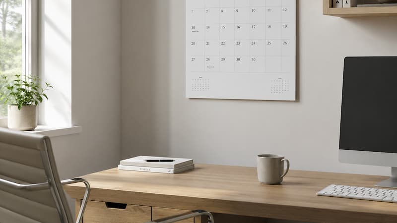 Calendario fiscal con los modelos tributarios más importantes para autónomos